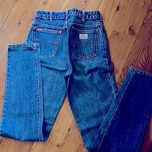 Vintage Big John Dark Jean High Waisted Boot leg Size 30 Fits like a Size 28 EUC